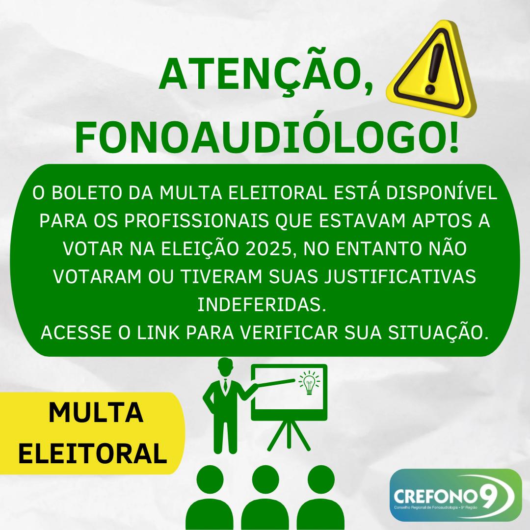 [ATENÇÃO, FONOAUDIÓLOGOS!]